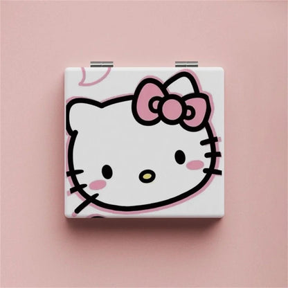 Hello Kitty Portable Makeup Mirror Folding Pocket Cosmetic Gift - Cake Pops Parties