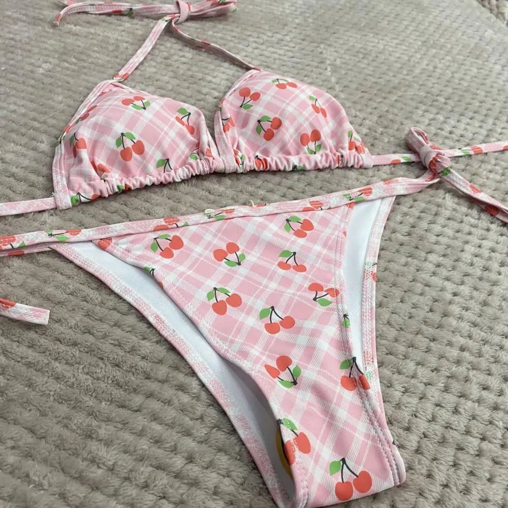 Hello Kitty Push - Up Bikini | 2 - Piece Swimsuit | Small Bust Enhancer - Cake Pops Parties