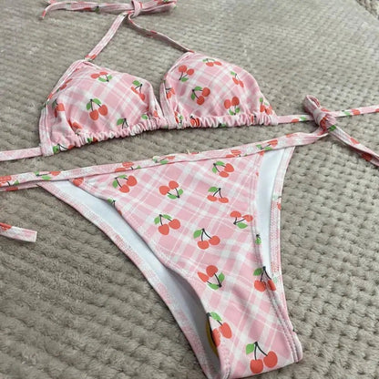 Hello Kitty Push - Up Bikini | 2 - Piece Swimsuit | Small Bust Enhancer - Cake Pops Parties