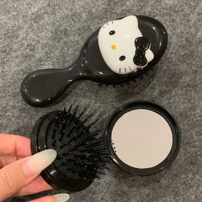 Hello Kitty Sanrio Folding Comb Mirror Portable Hair Styling - Cake Pops Parties
