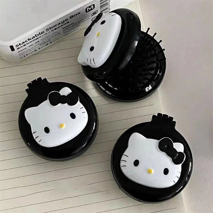 Hello Kitty Sanrio Folding Comb Mirror Portable Hair Styling - Cake Pops Parties
