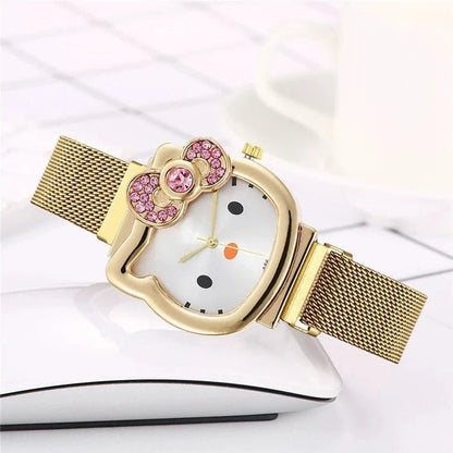 Hello Kitty Sanrio Watch Luxury Casual Quartz Girls Students - Cake Pops Parties