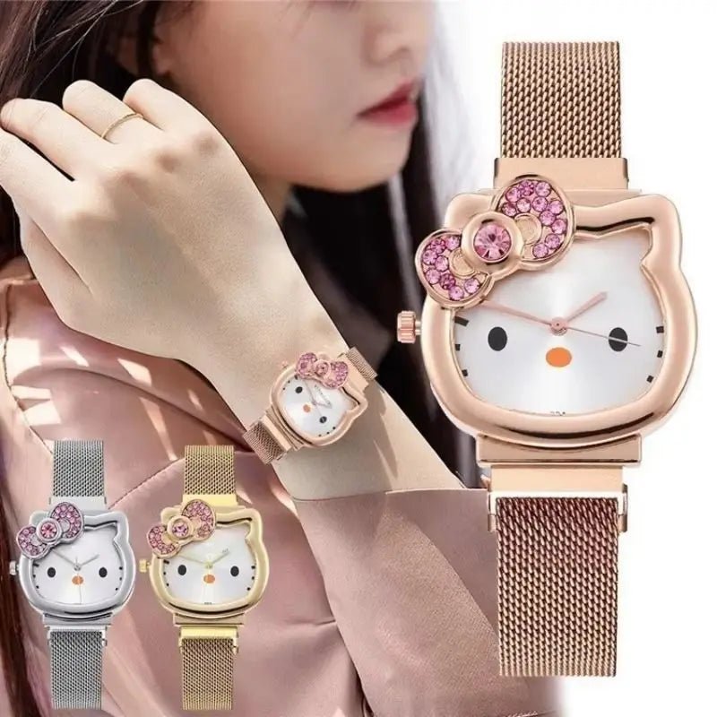 Hello Kitty Sanrio Watch Luxury Casual Quartz Girls Students - Cake Pops Parties