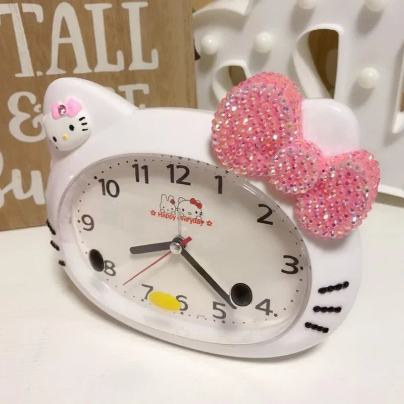 Hello Kitty Silent Kawaii Alarm Clock Kids Luminous Anime Gift - Cake Pops Parties