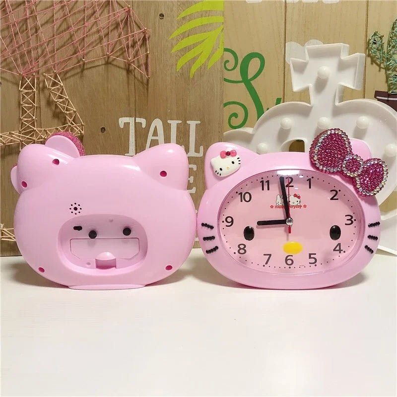 Hello Kitty Silent Kawaii Alarm Clock Kids Luminous Anime Gift - Cake Pops Parties