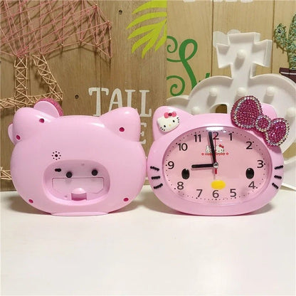 Hello Kitty Silent Kawaii Alarm Clock Kids Luminous Anime Gift - Cake Pops Parties