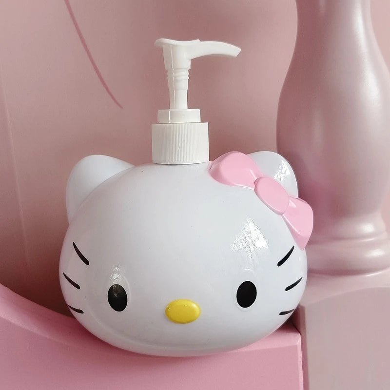 Hello Kitty Soap Dispenser Kawaii Bathroom Decor High Capacity - Cake Pops Parties