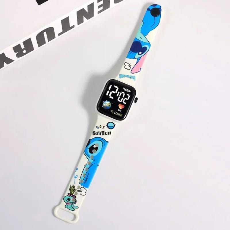 Hello Kitty Stitch Pikachu LED Watch Youth Fashion Square Gift - Cake Pops Parties