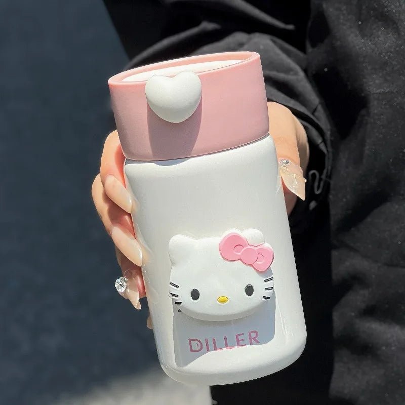 Hello Kitty Tea Cup 200/280ml Leak Proof Steel Insulated Separator - Cake Pops Parties