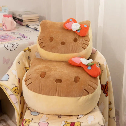 Hello Kitty Thickened Bread Back Cushion Lumbar Support Pillow - Cake Pops Parties