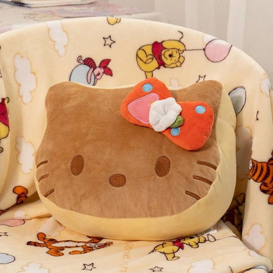 Hello Kitty Thickened Bread Back Cushion Lumbar Support Pillow - Cake Pops Parties