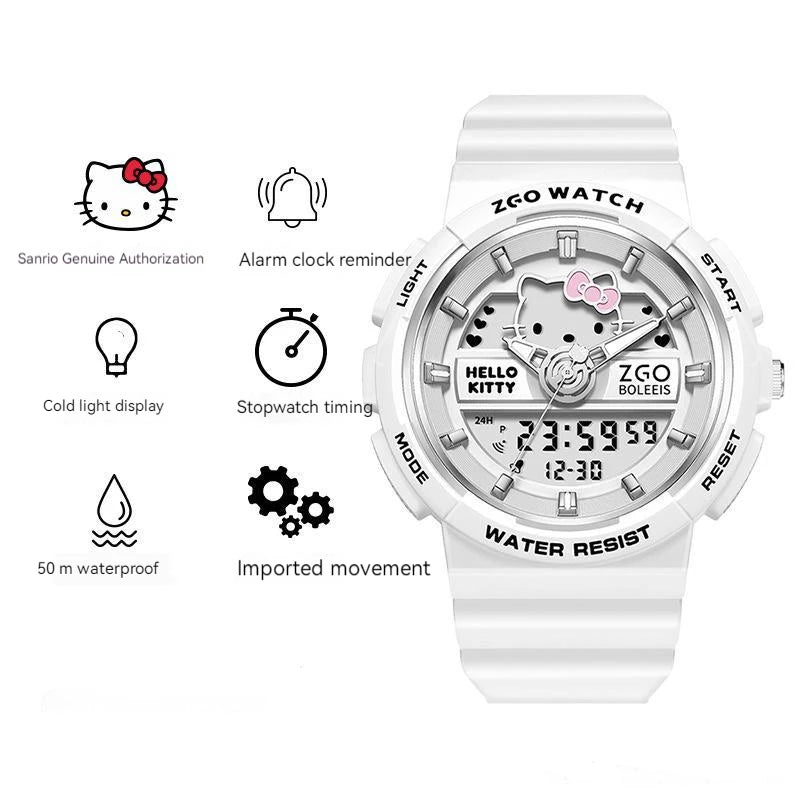 Hello Kitty Waterproof Watch Kids Girls Luminous Sports Digital - Cake Pops Parties