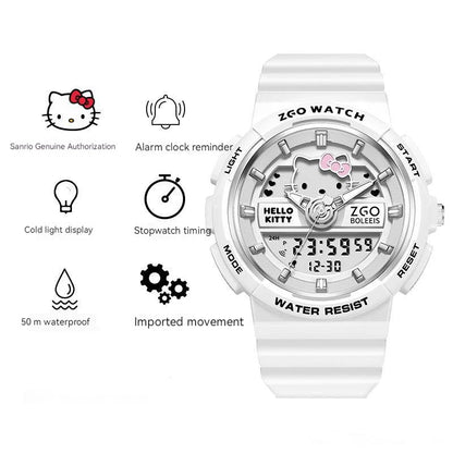 Hello Kitty Waterproof Watch Kids Girls Luminous Sports Digital - Cake Pops Parties