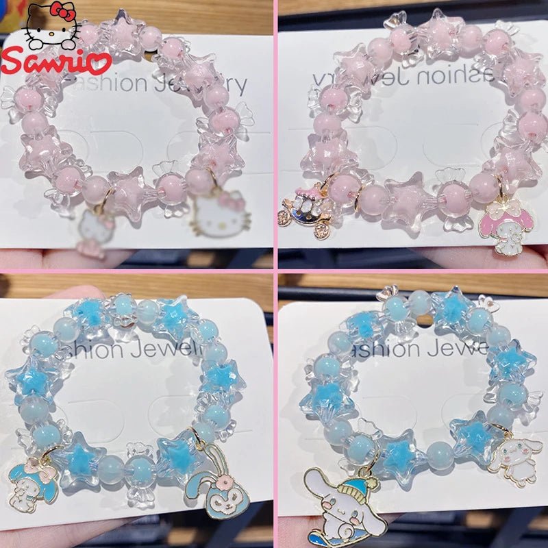 Hello Kitty Y2K Crystal Bracelet Cinnamoroll Melody Kawaii - Cake Pops Parties