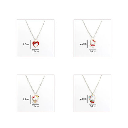 Hello Kitty Y2K Necklace Kawaii Alloy Pendant Chain Gift - Cake Pops Parties