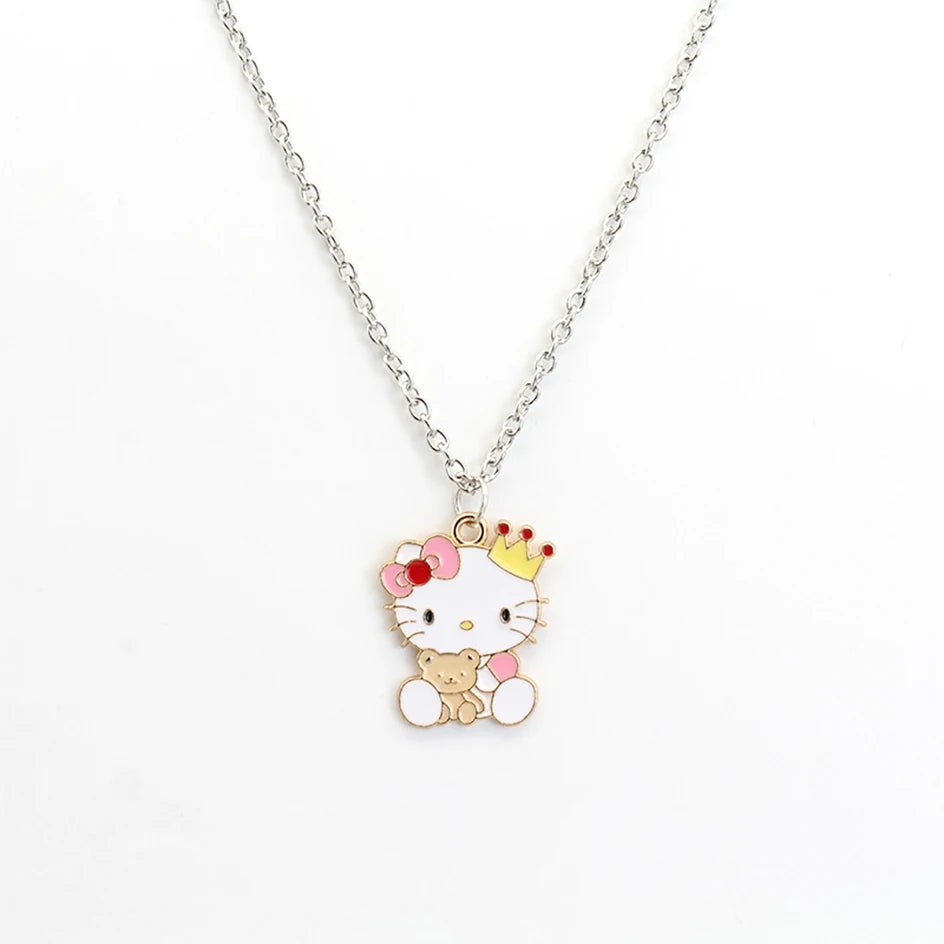 Hello Kitty Y2K Necklace Kawaii Alloy Pendant Chain Gift - Cake Pops Parties