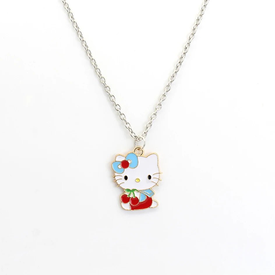 Hello Kitty Y2K Necklace Kawaii Alloy Pendant Chain Gift - Cake Pops Parties