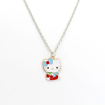 Hello Kitty Y2K Necklace Kawaii Alloy Pendant Chain Gift - Cake Pops Parties