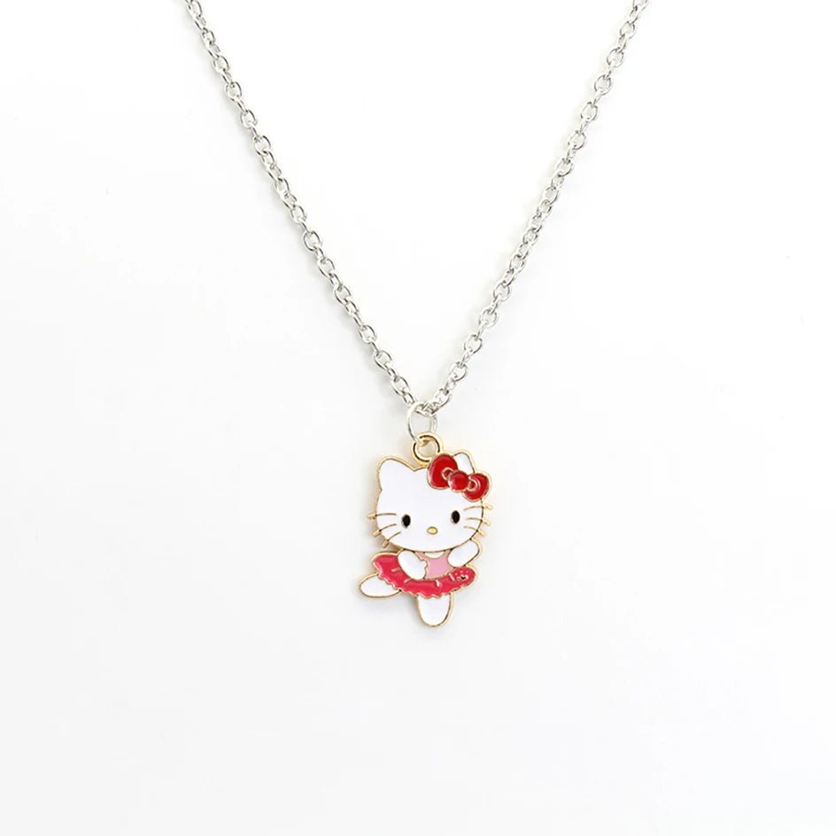 Hello Kitty Y2K Necklace Kawaii Alloy Pendant Chain Gift - Cake Pops Parties