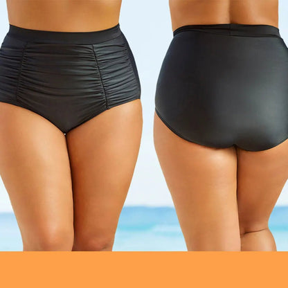 High Waist Swimsuit Bottom | Cheeky Cut Tummy Control Swimwear - Cake Pops Parties
