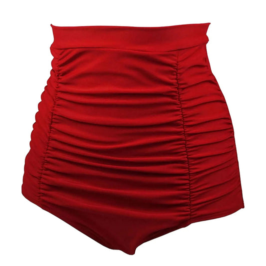 High Waist Swimsuit Bottom | Cheeky Cut Tummy Control Swimwear - Cake Pops Parties