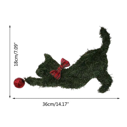 Holiday Pets Straw Wreath Door Hanging - Cake Pops Parties