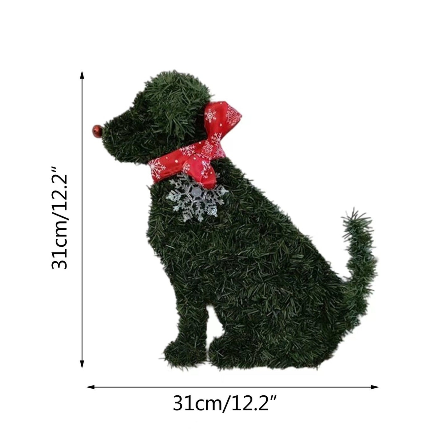 Holiday Pets Straw Wreath Door Hanging - Cake Pops Parties