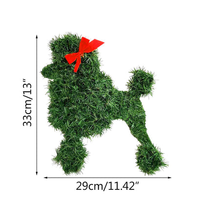 Holiday Pets Straw Wreath Door Hanging - Cake Pops Parties