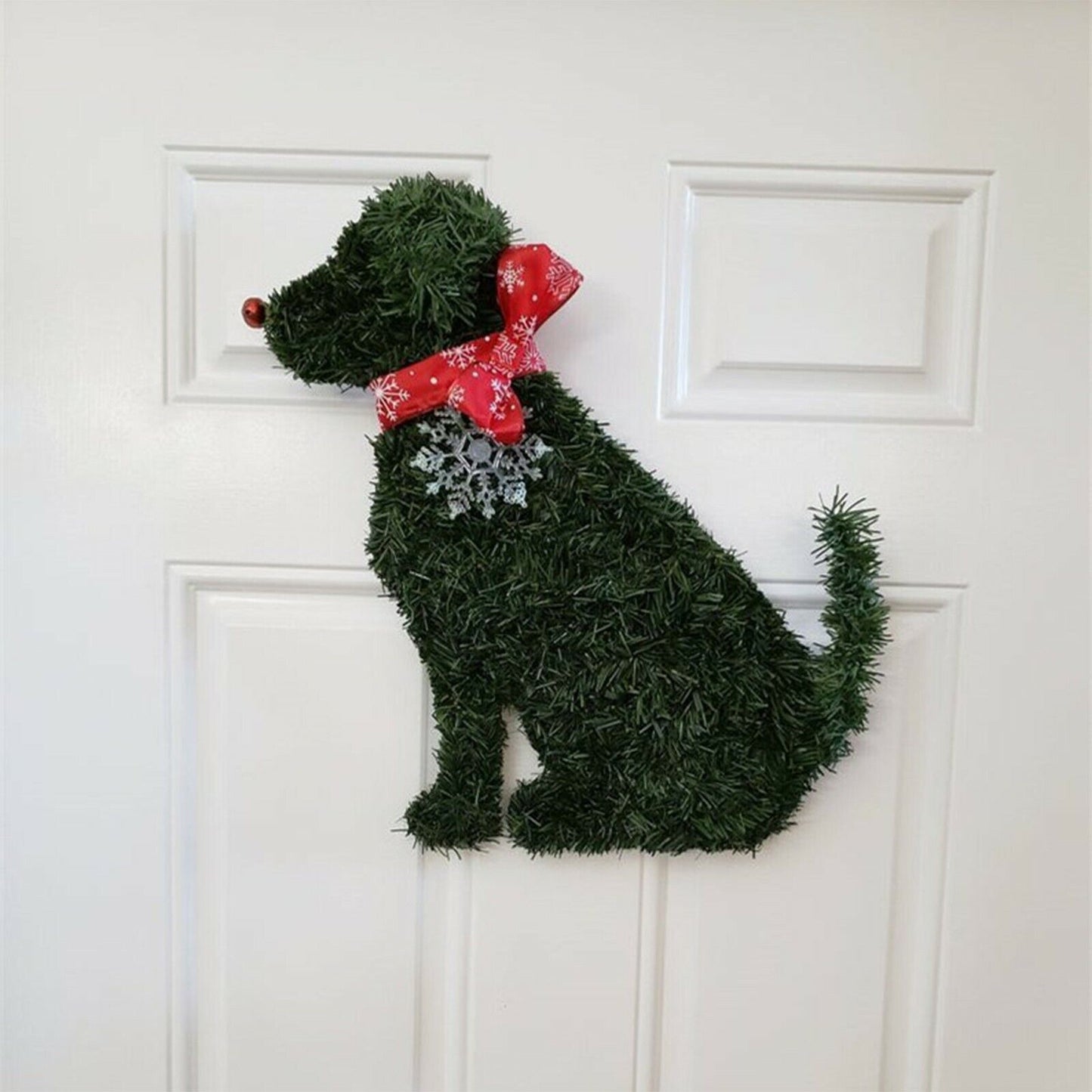 Holiday Pets Straw Wreath Door Hanging - Cake Pops Parties
