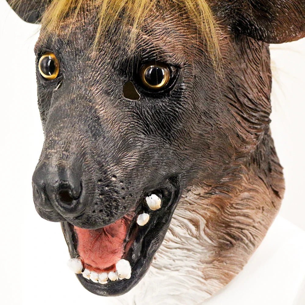 Hyena Animal Mask Latex Fancy Party - Cake Pops Parties