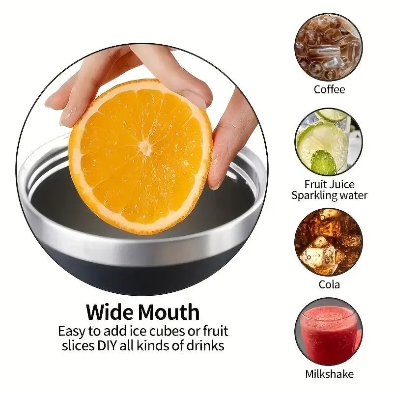 Insulated 40oz Mug Water Bottle with Handle & Straw - Cake Pops Parties