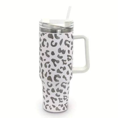 Insulated 40oz Mug Water Bottle with Handle & Straw - Cake Pops Parties