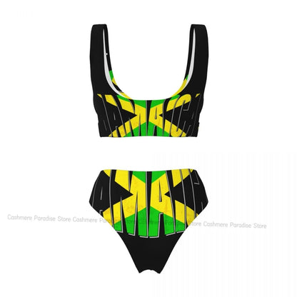 Jamaica Vibes Push - Up Bikini Set | Caribbean Women's Bathing Suit - Cake Pops Parties