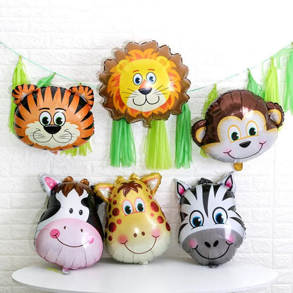 Jungle Animal Foil Balloon Set - Cake Pops Parties