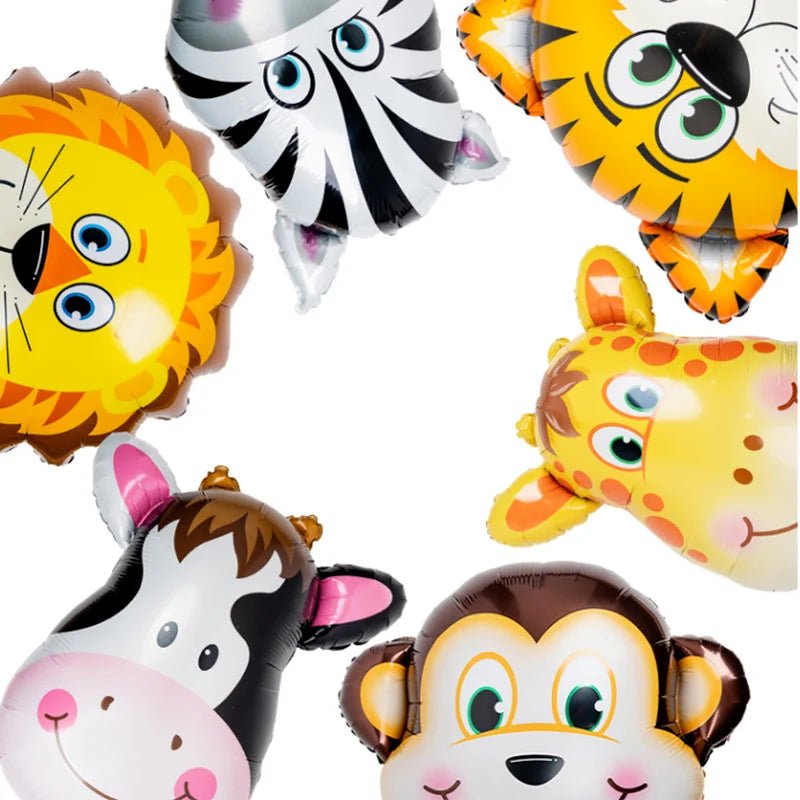 Jungle Animal Foil Balloon Set - Cake Pops Parties