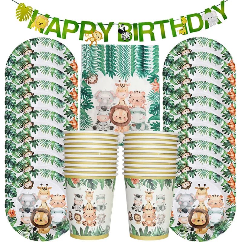 Jungle Safari Party Supplies Set - Cake Pops Parties