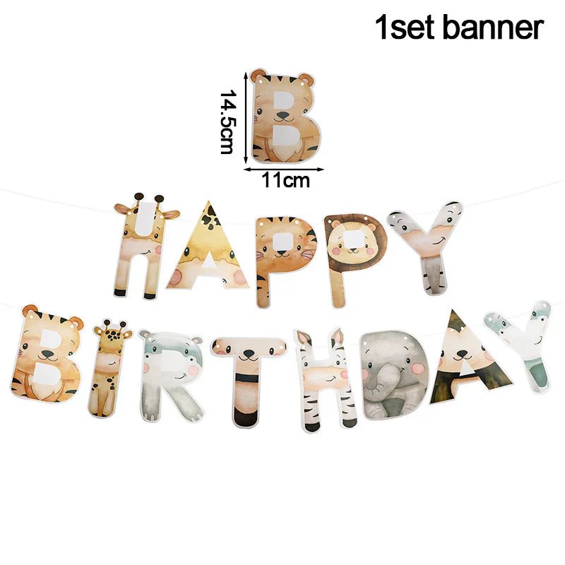 Jungle Safari Party Supplies Set - Cake Pops Parties