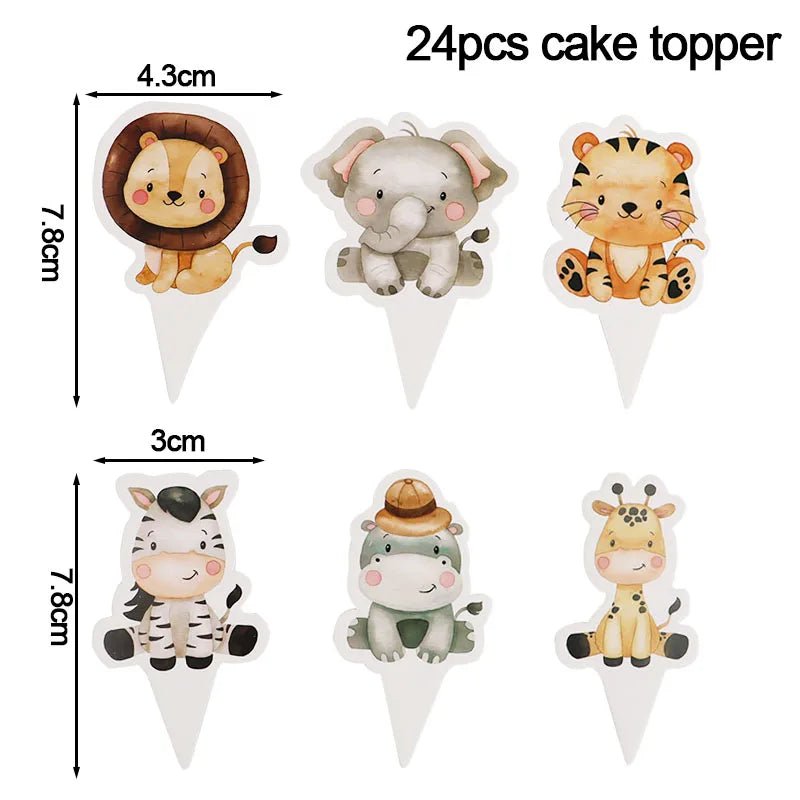 Jungle Safari Party Supplies Set - Cake Pops Parties