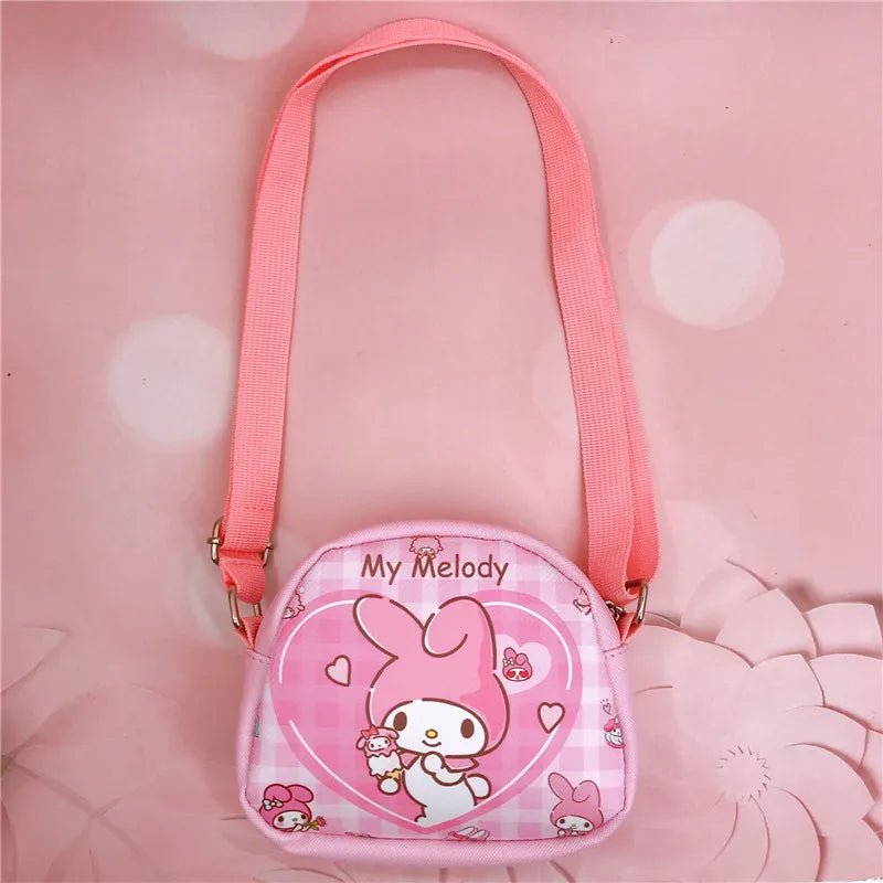 Kawaii Sanrio Crossbody Bag Hello Kitty Kuromi PU Coin Purse - Cake Pops Parties