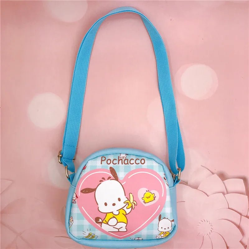 Kawaii Sanrio Crossbody Bag Hello Kitty Kuromi PU Coin Purse - Cake Pops Parties