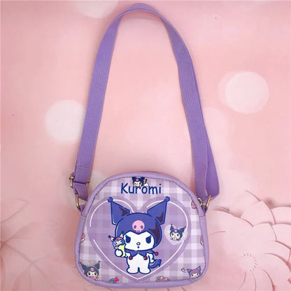 Kawaii Sanrio Crossbody Bag Hello Kitty Kuromi PU Coin Purse - Cake Pops Parties