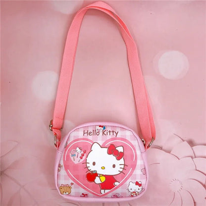 Kawaii Sanrio Crossbody Bag Hello Kitty Kuromi PU Coin Purse - Cake Pops Parties