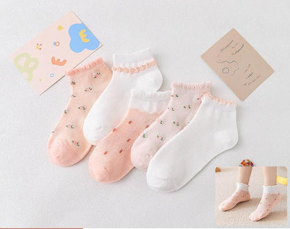 Kids' Breathable Cotton Short Socks - Cake Pops Parties