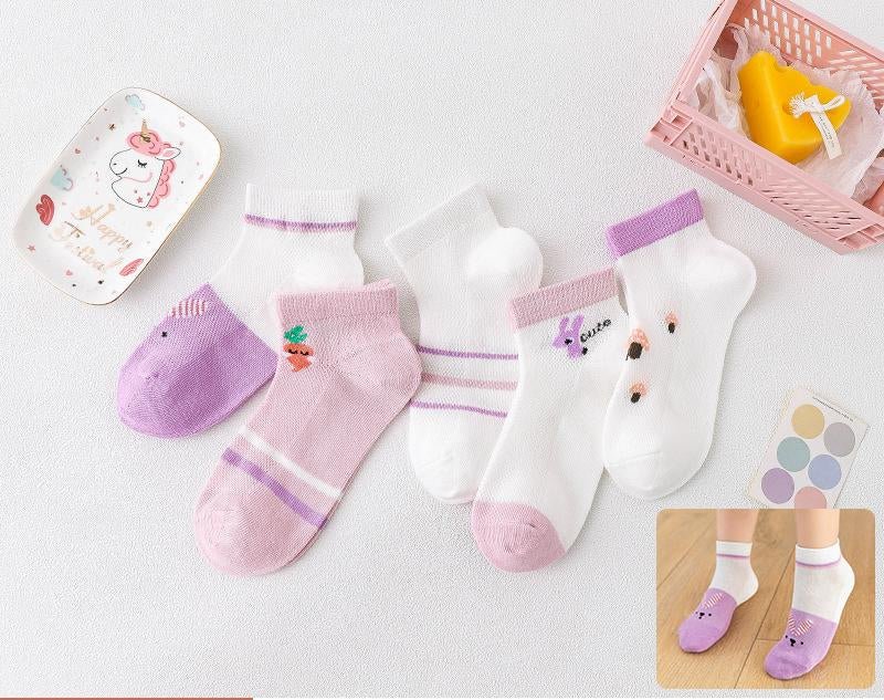 Kids' Breathable Cotton Short Socks - Cake Pops Parties