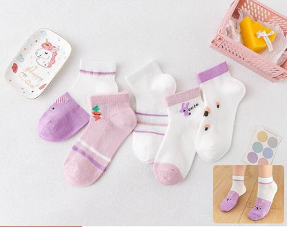 Kids' Breathable Cotton Short Socks - Cake Pops Parties