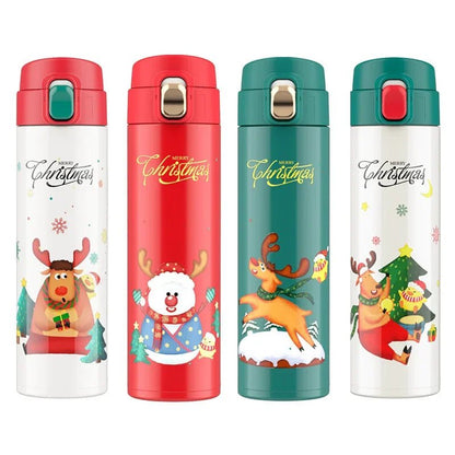 Kids Elk Snowman Thermos Bottle - Cake Pops Parties