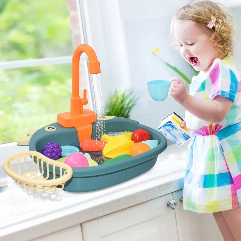 Kids Kitchen Sink Play Set - Cake Pops Parties