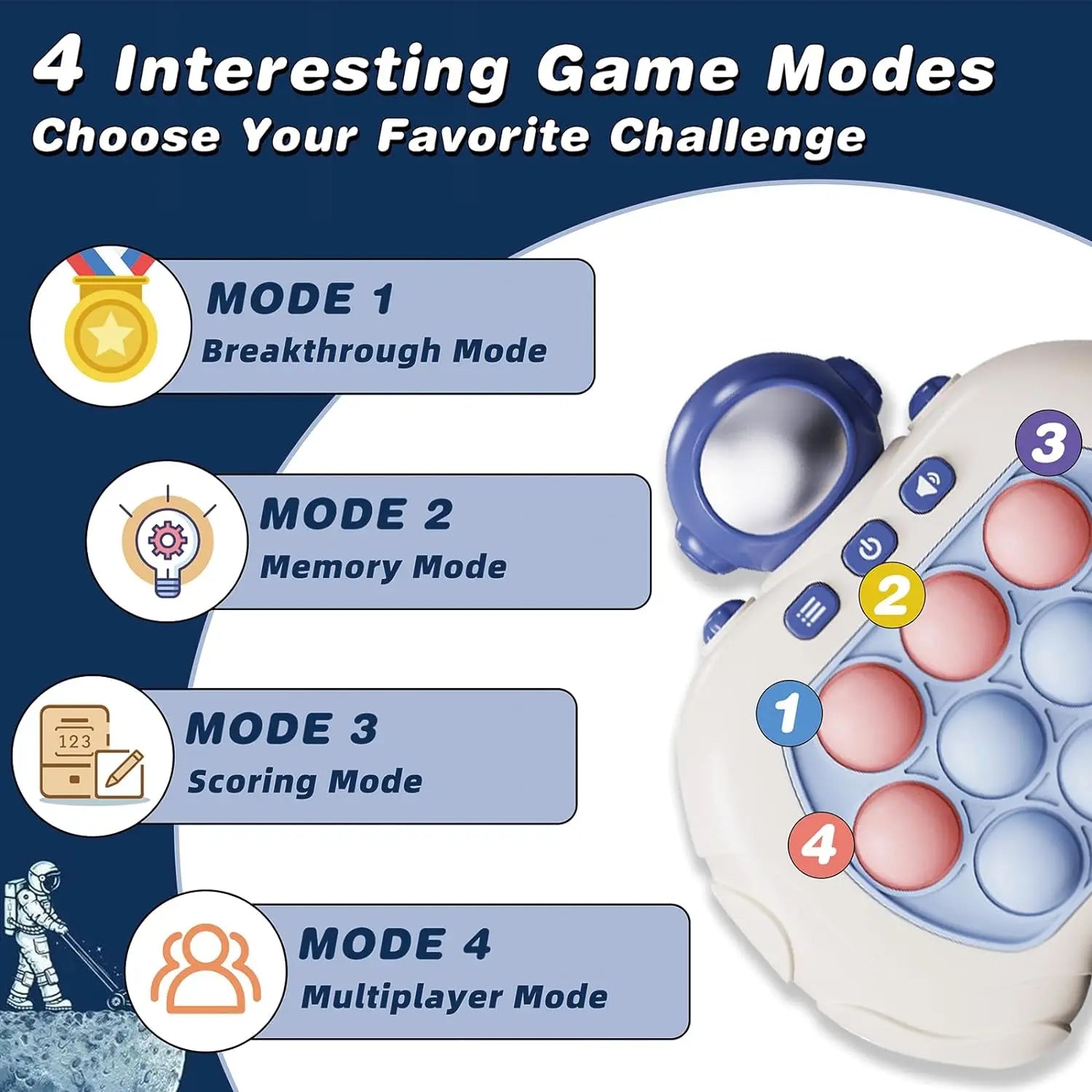 Kids Quick Push Bubble Game Toy - Fun & Anti - Stress - Cake Pops Parties