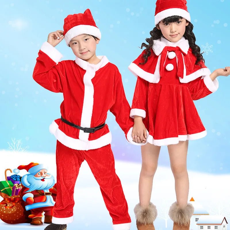 Kids Santa Claus Christmas Dress Set - Cake Pops Parties