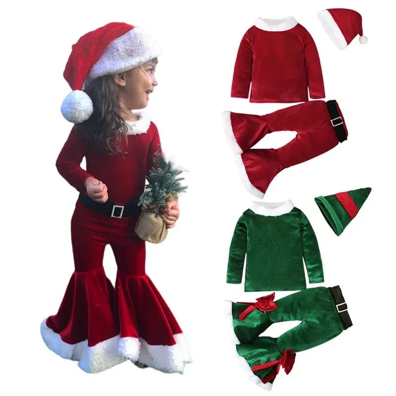 Kids Santa Claus Christmas Dress Set - Cake Pops Parties